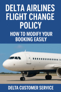Read more about the article Delta Airlines Flight Change Policy – How to Modify Your Booking Easily